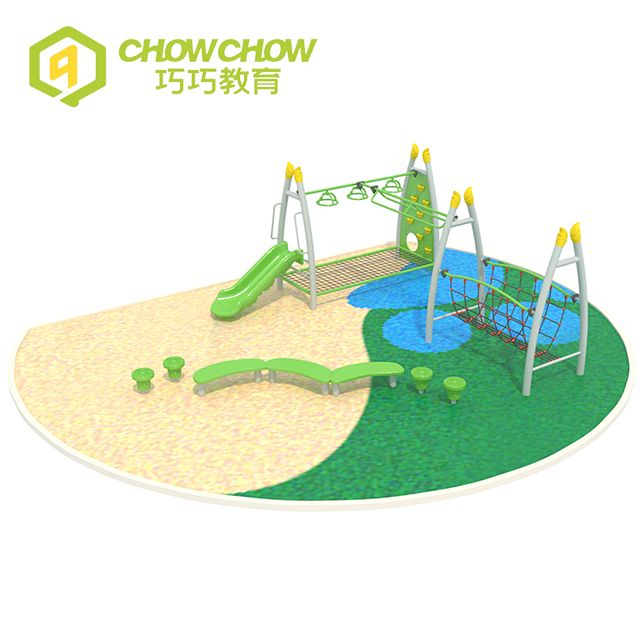 QiaoQiao Playground Kindergarten Equipment Outdoor Garden Kid Children Climb Net Ladder Swing Sets
