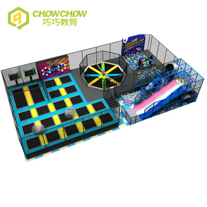 QiaoQiao China child indoor commercial trampoline park kids playground equipment manufacture for adult