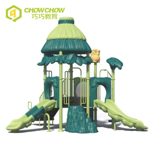 QiaoQiao baby commercial playground outdoor kids small toys home playground equipment play set with plastic slide for children