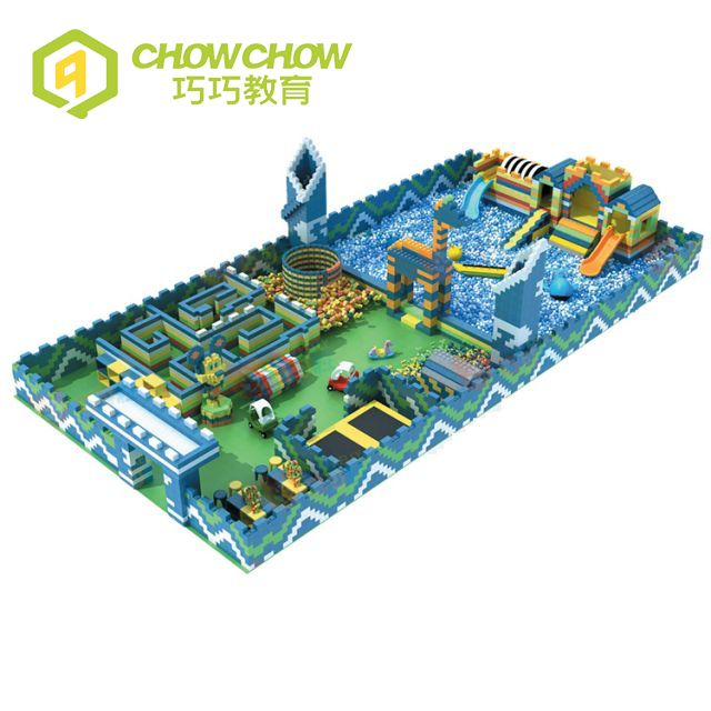 Qiaoqiao Commercial Customized Epp Building Blocks Indoor Playground For Shopping Mall Center