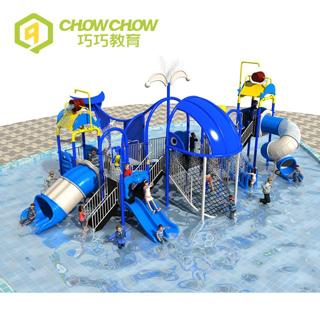 Qiao Qiao kids factory new design water spray playground equipment Swimming Pool water slides for adults