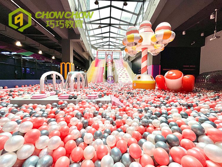 QiaoQiao custom kids large indoor commercial amusement park equipment soft play area slide ball pit indoor playground children