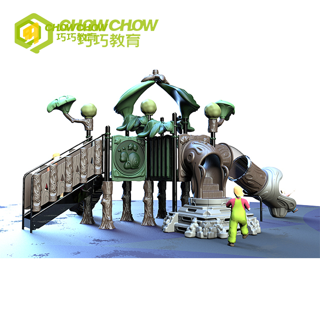 Customized Kids Outdoor Forest Park Plastic Slide
