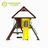 QiaoQiao Hot Sale Wood Playhouse for Kids Playground Outdoor Wooden Playhouse Supplier