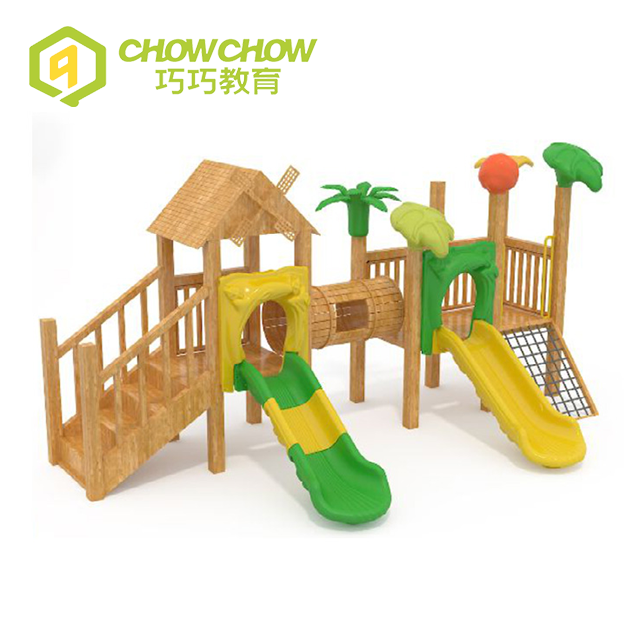 new style wood kids slides outdoor plastic playground and outdoor for kids