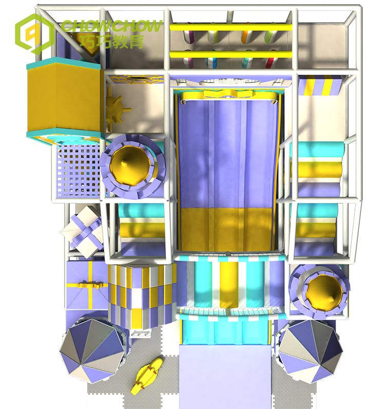 QiaoQiao kids large slides baby Customized Design mazes Indoor Playground for kids Shopping Mall Soft Play Center Naughty Castle