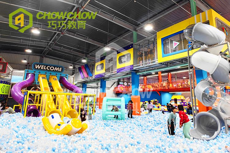 QiaoQiao 2024 commercial children playgrounds park with kids ball pits soft play playground equipment indoor for sale