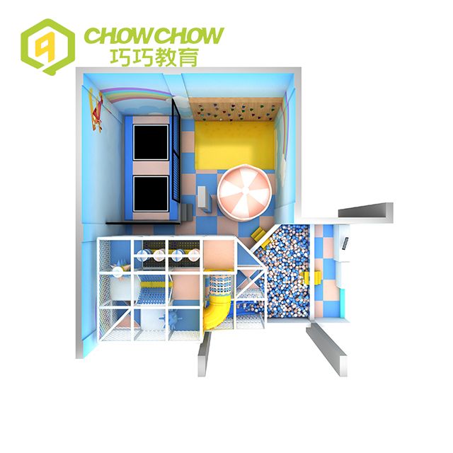 Qiaoqiao Commercial Kids Small Indoor Playground Space Theme Equipment For Sell