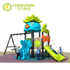 Kids Genie Elf Themed Blue Green Outdoor Playground Equipment for Sale