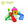 Kids Colorful Outdoor Playground Equipment Playhouse Slide Set for Sale