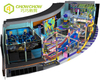 QiaoQiao customized 2000sqm panda theme family play center commercial indoor adventure entertainment park equipment playground