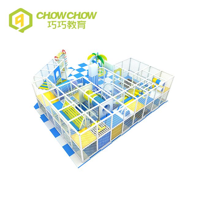 QiaoQiao Commercial Blue Funny Soft Play Kids Indoor Playground for Sale