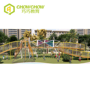 QiaoQiao Multifunctional area kindergarten outdoor large wood playground Entertainment Equipment equipment for kids