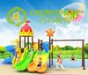 QiaoQiao plastic slide and swing outdoor playground with kids outdoor playground equipment slide for children