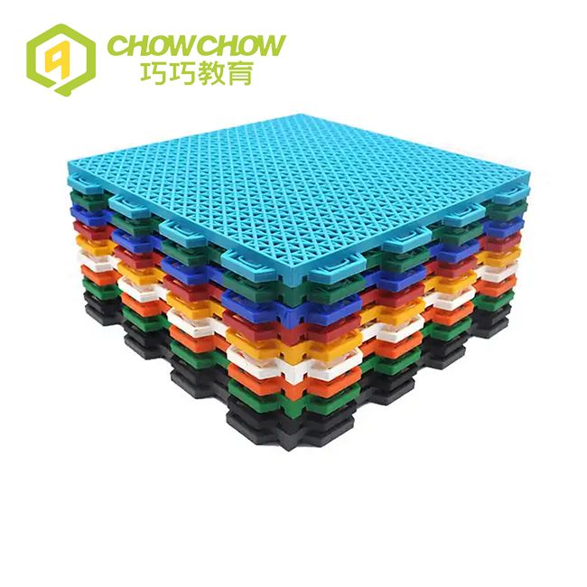 Outdoor Playground Interlocking Modular Grid Plastic Suspended Floor Mat for Sale