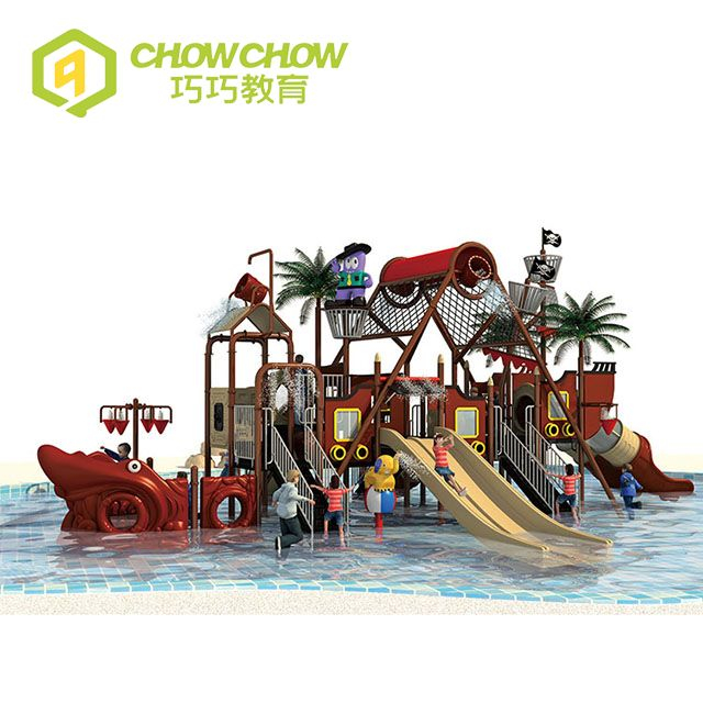 Qiao Qiao Kid commercial amusement park playground water slide hot selling water park play equipment set