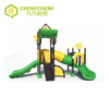 Qiaoqiao 76mm Small Plastic Slide Set Preschool Equipment for Outdoor Playground