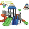 QiaoQiao baby commercial playground outdoor kids small toys home playground equipment play set with plastic slide for children
