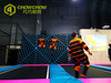 QiaoQiao Trampoline Park Attraction Games spider wall commercial indoor playground interactive jumping velcro wall in trampoline